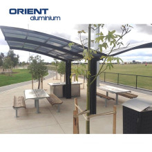 Aluminum Carport Canopy With Polycarbonate Sheet Roof